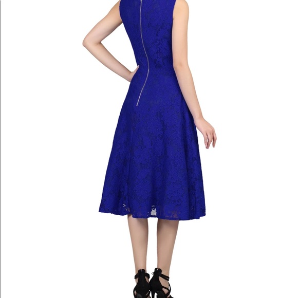 Jolie Moi Royal Blue 50s dress - Picture 6 of 6